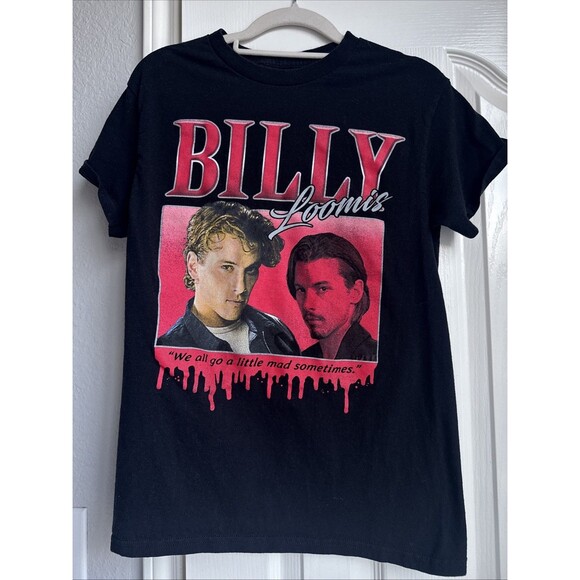Black Billy Loomis Scream Tshirt Black “We All Go A Little Mad Sometime” Small - Picture 1 of 4